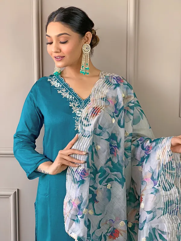 Rama_Viscose_Chanderi_Embroidery_Kurti_With_Pant_&_Dupatta_For_Women