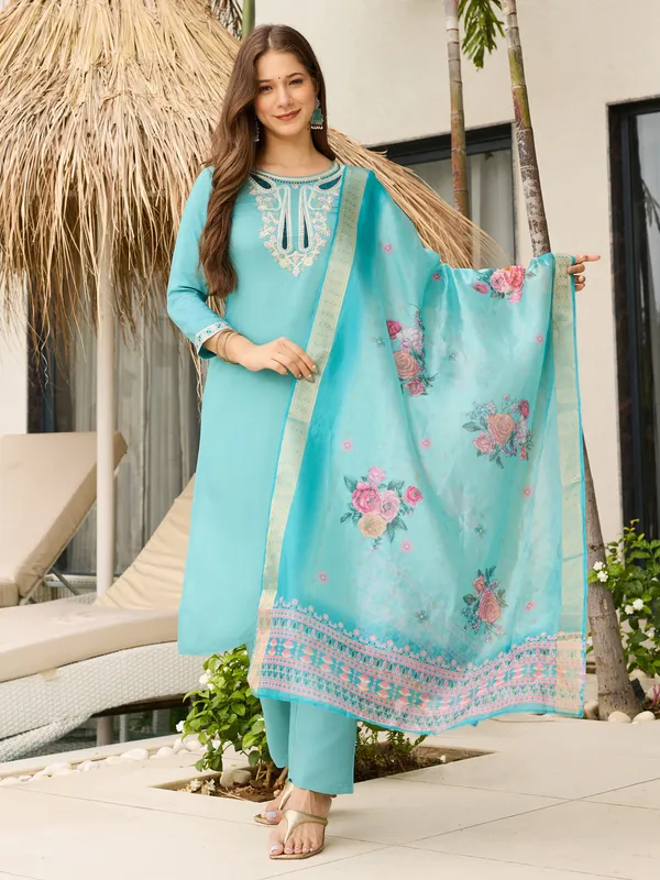 Rama_Viscose_Embroidery_Kurti_With_Pant_&_Dupatta_For_Women