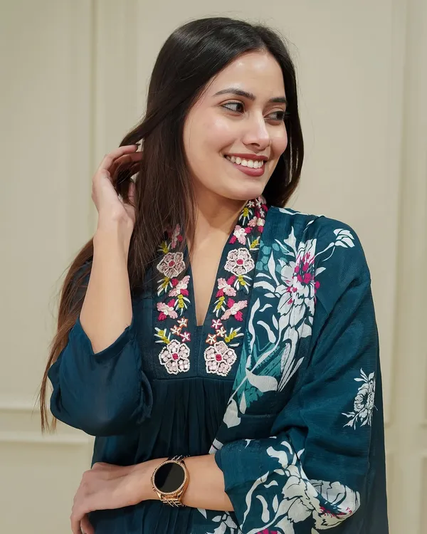Rama_Chinnon_Embroidered_Kurti_With_Pant_&_Dupatta_For_Women