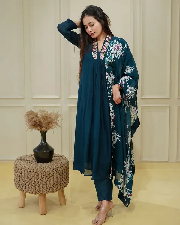 Rama_Chinnon_Embroidered_Kurti_With_Pant_&_Dupatta_For_Women