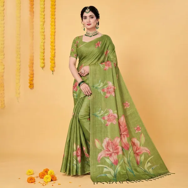 Mehndi_Erode_Cotton_Silk_Digital_Print_With_Latkan_Work_Saree_For_Women