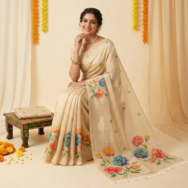 Cream_Erode_Cotton_Silk_Digital_Print_With_Latkan_Work_Saree_For_Women