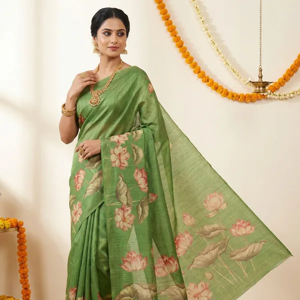 Mehndi_Erode_Cotton_Silk_Digital_Print_With_Latkan_Work_Saree_For_Women