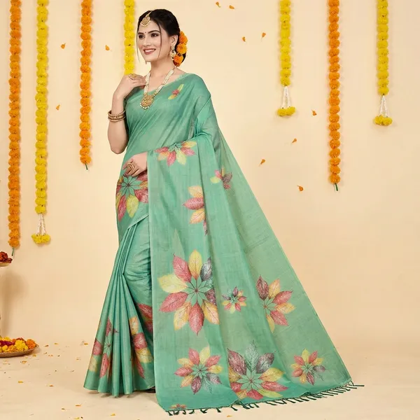 Rama_Erode_Cotton_Silk_Digital_Print_With_Latkan_Work_Saree_For_Women