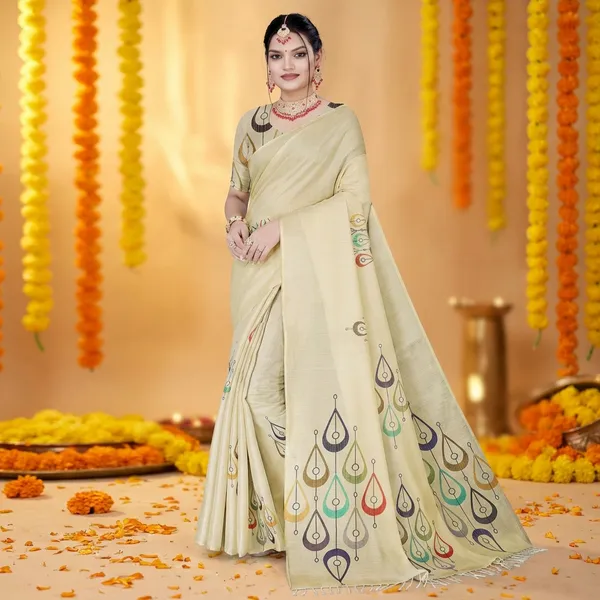 Cream_Erode_Cotton_Silk_Digital_Print_With_Latkan_Work_Saree_For_Women