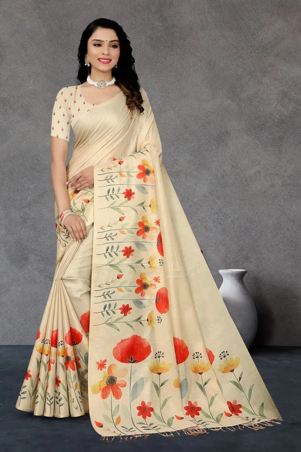 Cream_Erode_Cotton_Silk_Digital_Print_With_Latkan_Work_Saree_For_Women