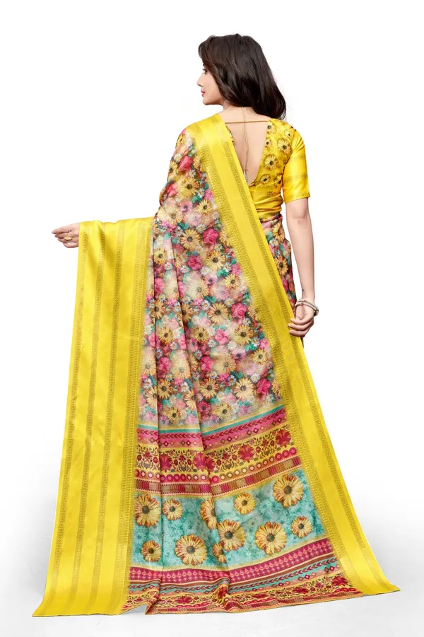 Yellow_Aura_Cotton_Silk_Digital_Print_With_Latkan_Work_Saree_For_Women