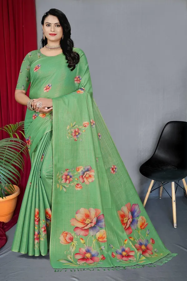 Green_Erode_Cotton_Silk_Digital_Print_With_Latkan_Work_Saree_For_Women