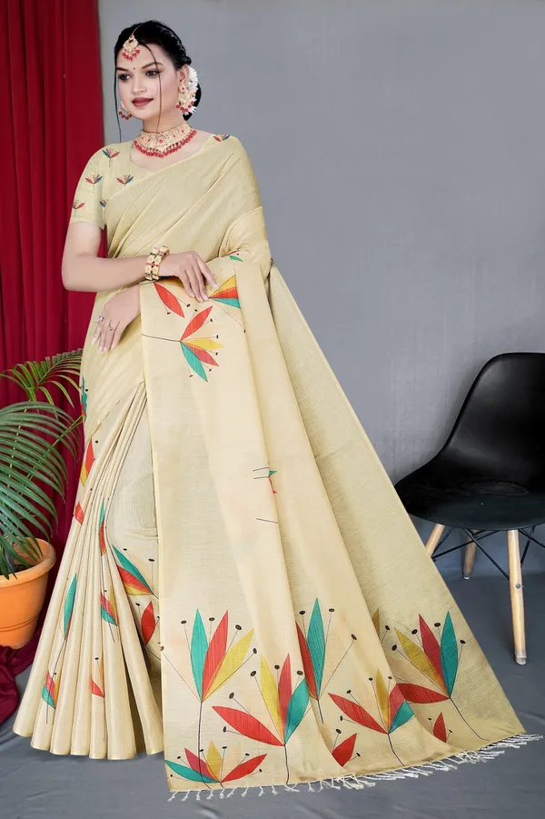 Cream_Erode_Cotton_Silk_Digital_Print_With_Latkan_Work_Saree_For_Women