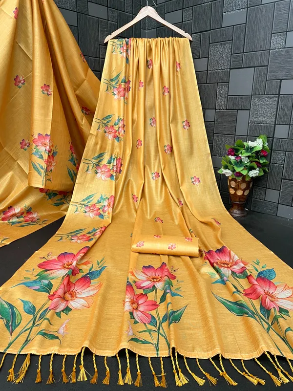 Yellow_Erode_Cotton_Silk_Digital_Print_With_Latkan_Work_Saree_For_Women