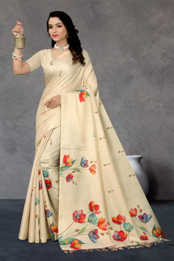 Cream_Erode_Cotton_Silk_Digital_Print_With_Latkan_Work_Saree_For_Women