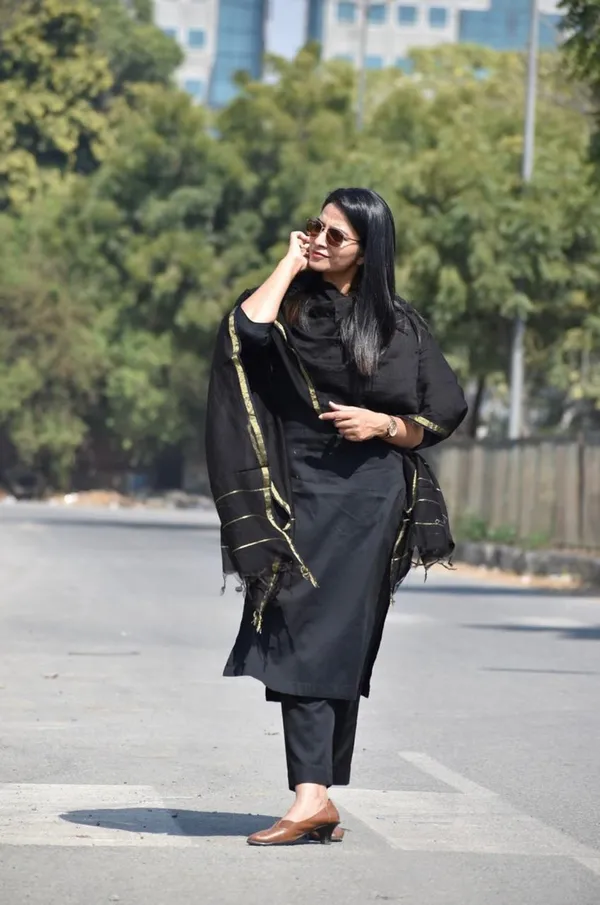 Black_70%_Cotton_And_30%_Rayon_Co-Ord_Set_For_Women