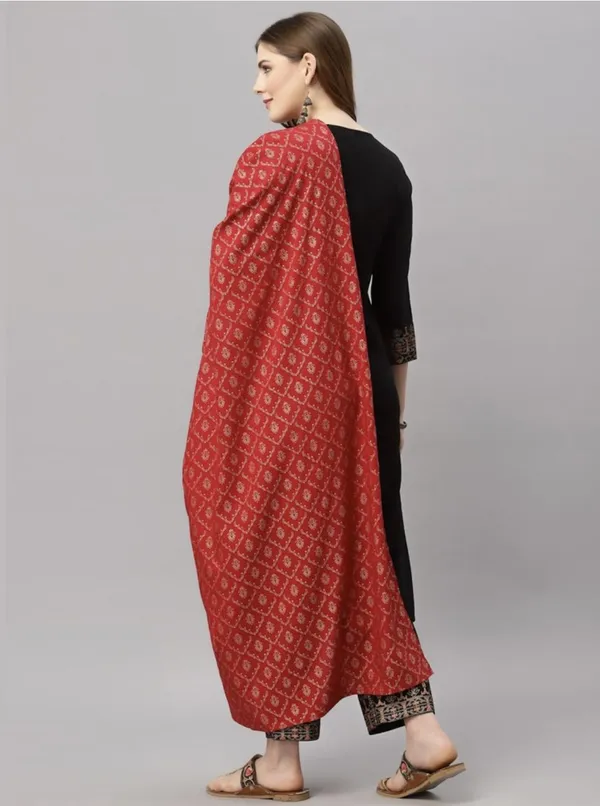 Black_70%_Cotton_And_30%_Rayon_Co-Ord_Set_For_Women