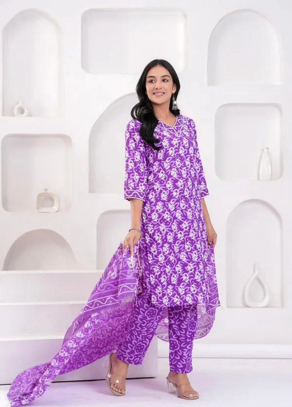 Purple_70%_Cotton_And_30%_Rayon_Co-Ord_Set_For_Women