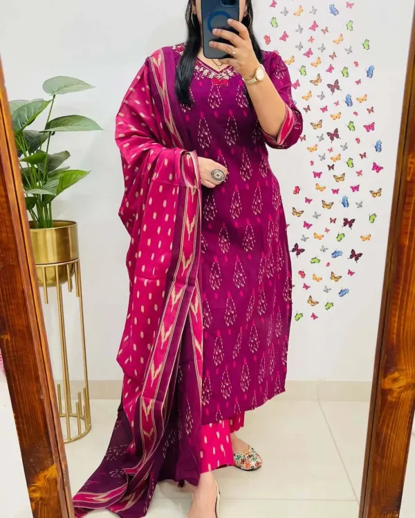 Purple_70%_Cotton_And_30%_Rayon_Co-Ord_Set_For_Women