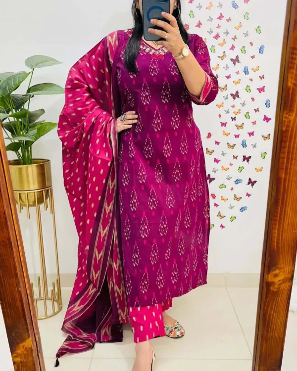 Purple_70%_Cotton_And_30%_Rayon_Co-Ord_Set_For_Women