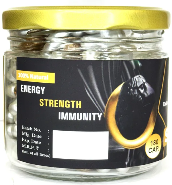 Himalayan_Shilajit_With_Gold_Capsule_With_Shilajit,_Swarna_Bhasma_(Gold_Dust)