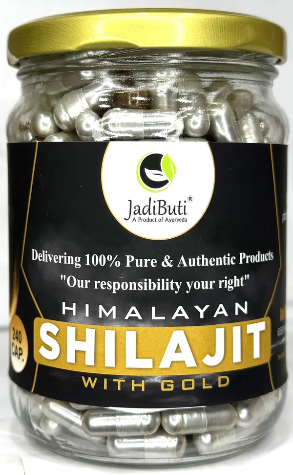 Himalayan_Shilajit_With_Gold_Capsule_With_Shilajit,_Swarna_Bhasma_(Gold_Dust)