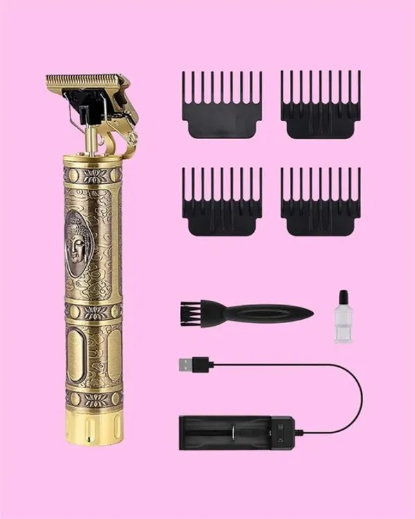 Professional_Rechargeable_Hair_Trimmer_&_Clipper_Kit__Gold_Edition_With_4_Guide_Combs
