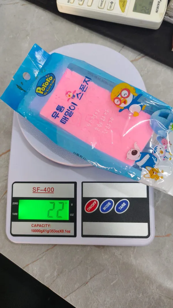 Pororo_Pink_Kitchen_Cleaning_Sponge