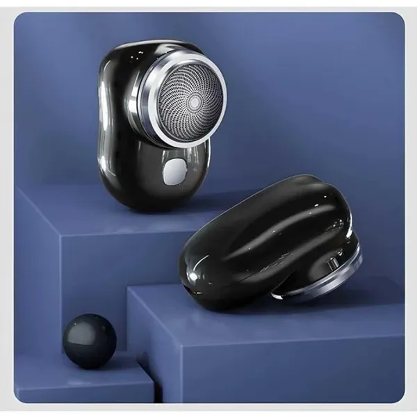 Portable_Electric_Shaver_With_Rotary_Blades_And_SingleButton_Control