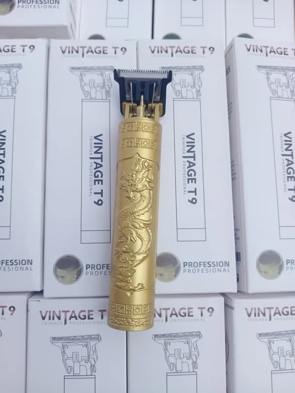 Vintage_T9_Professional_Gold_Dragon_Engraved_Hair_Trimmer/Clipper