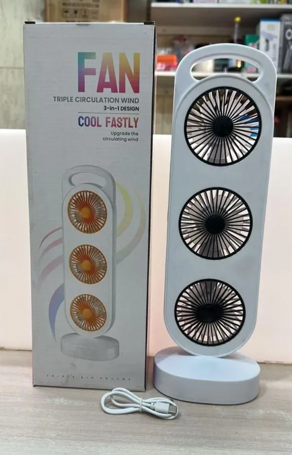 Triple_Circulation_Tower_Fan__3In1_Portable_Desktop_Cooling_Fan_With_Usb_Charging