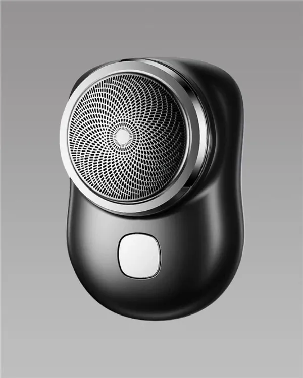 Portable_Electric_Shaver_With_Rotary_Blades_And_SingleButton_Control