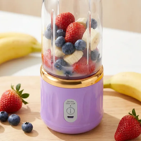 Small_Portable_Juicer__MultiFunction_Blender_With_400Ml_Capacity_Purple