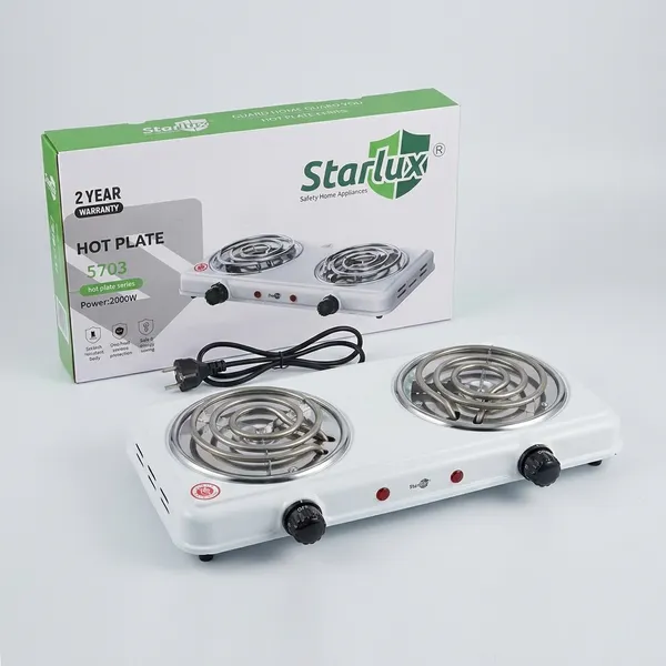 Startlux_Double_Burner_Electric_Hot_Plate__Model_S7N3_2000W