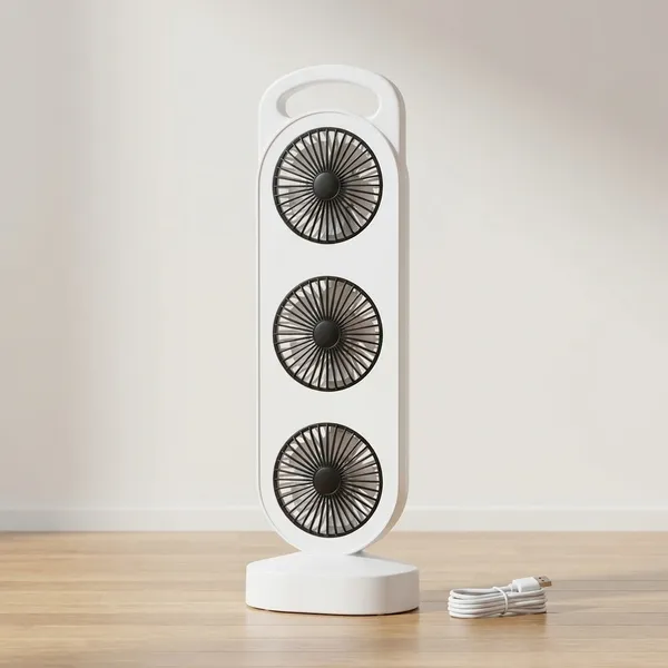 Triple_Circulation_Tower_Fan__3In1_Portable_Desktop_Cooling_Fan_With_Usb_Charging