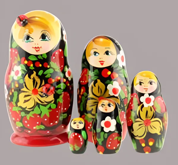 Multicolour_Hand_Painted_Wooden_Traditional_Russian_Matryoshka_Nesting_Dolls_Set_Of_5