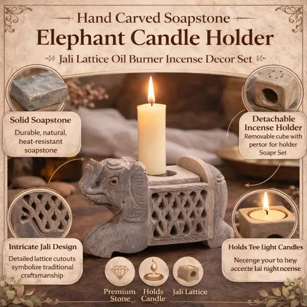 Stone_Carved_Elephant_Candle_holder