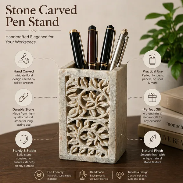 Stone_Carved_Pen_Stand