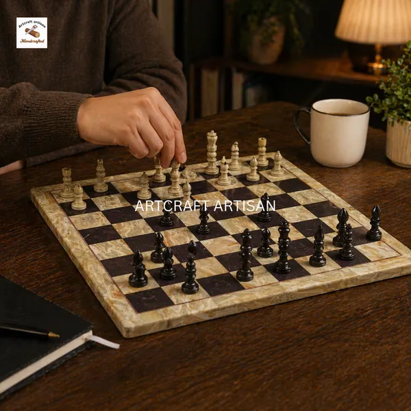 Black_And_Beige_Classic_Marble_Chess_Board_Game_Set_With_Handcrafted_Pieces_26_Inch