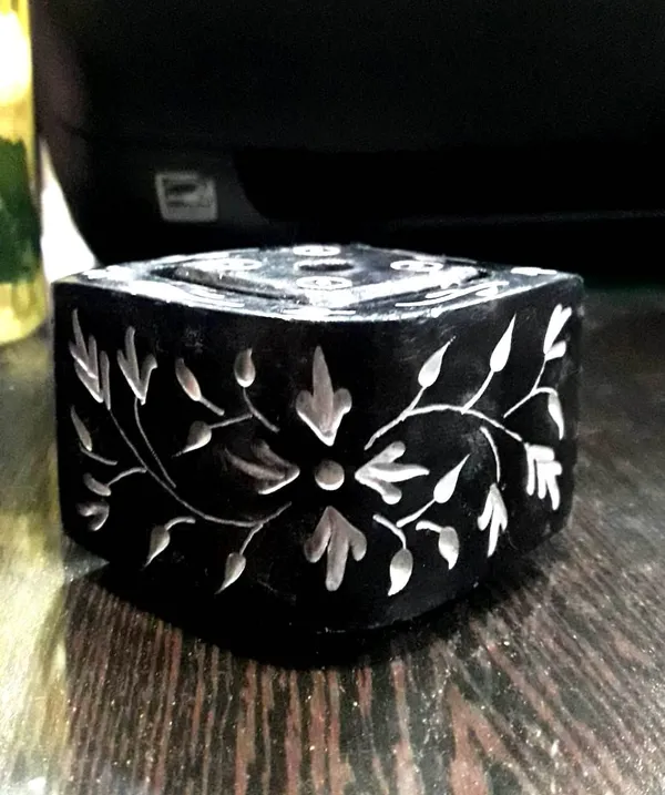 Stone_Black_Painted_Candle_holder