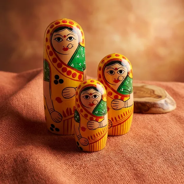 Multicolour_Hand_Painted_Wooden_Traditional_Russian_Matryoshka_Nesting_Dolls_Set_Of_5