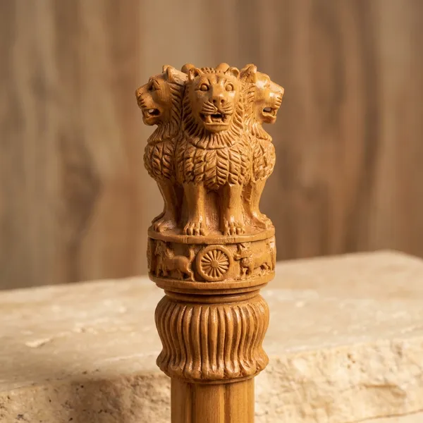 Light_Brown_Ashoka_Pillar_Lion_Capital_Decorative_Showpiece_Indian_National_Emblem_Miniature_Replicas_Set_Of_5