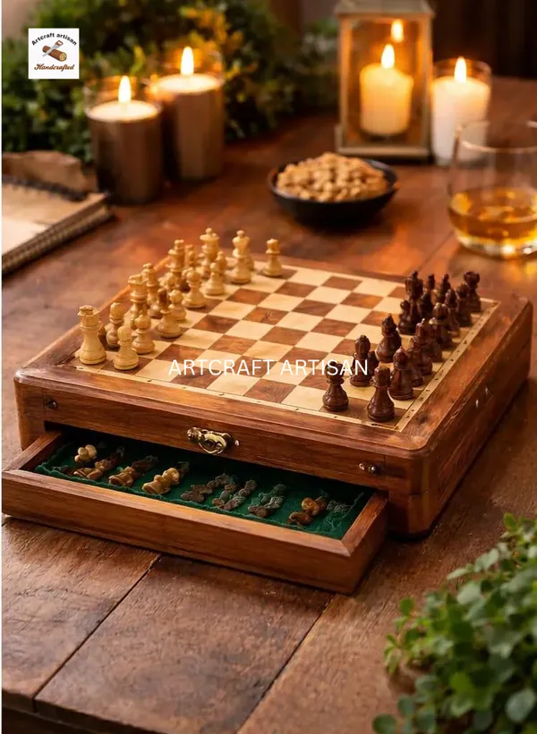 Brown_And_Black_Wooden_Folding_Chess_Set_With_Storage_Case
