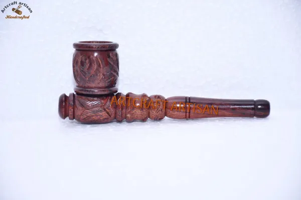 Brown_Wooden_carved_decor_Pipe_|_Handmade_Wooden_craft__Pipe_|_Hand_Carved__Pipe