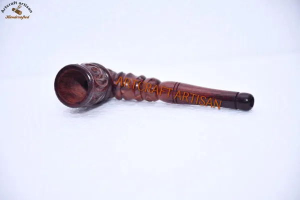 Brown_Wooden_carved_decor_Pipe_|_Handmade_Wooden_craft__Pipe_|_Hand_Carved__Pipe