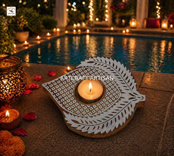 Hand_Carved_Wooden_Diya_Candle_Holder_|_Traditional_Tealight_Holder_|_Handmade_Diwali_Decor_|_Rustic_Wooden_Diya_Stand_|_Boho_Home_Decor_Gift