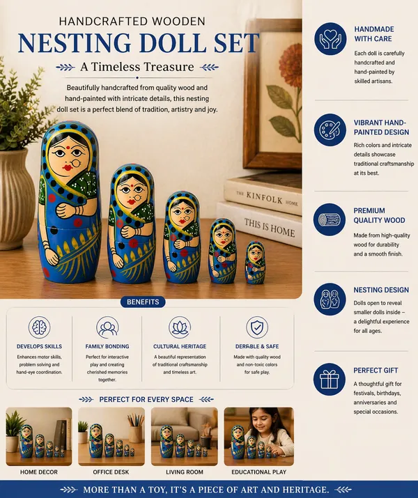 Wooden_Blue_Painted_Indian_Lady_Doll