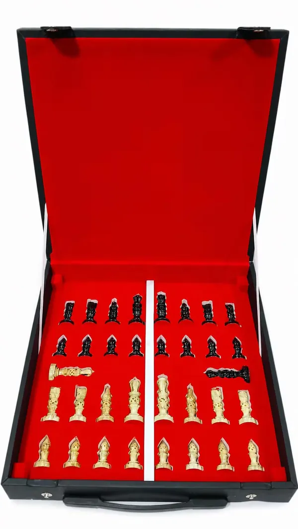 Flat_Marble_Chess_Set_14_Inch_with_Leather_Box_|_Handmade_Stone_Chess_Board_|_Luxury_Chess_Set_|_Home_Decor_Chess
