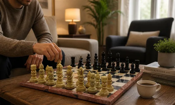 Flat_Marble_Chess_Set_14_Inch_with_Leather_Box_|_Handmade_Stone_Chess_Board_|_Luxury_Chess_Set_|_Home_Decor_Chess