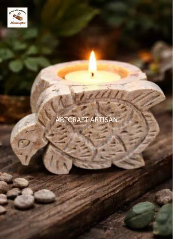 Stone_Carved_Tortoise_Candle_holder