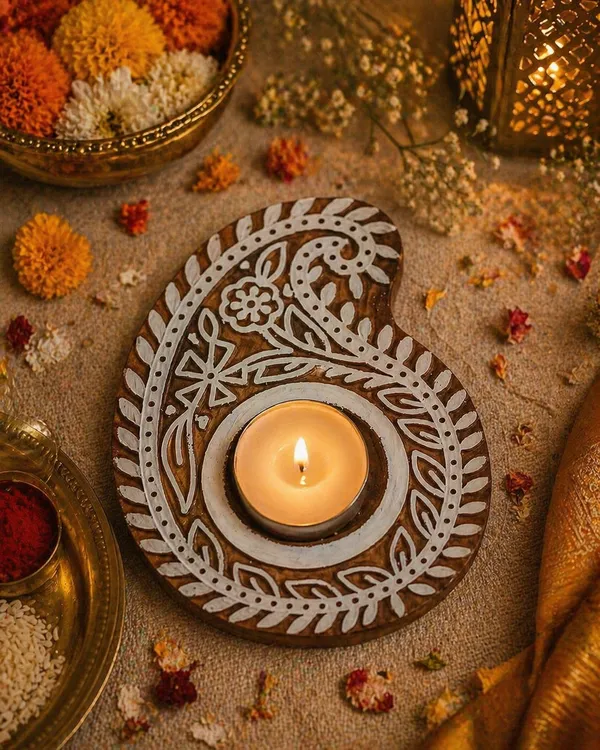 Hand_Carved_Wooden_Diya_Candle_Holder_|_Floral_Tealight_Holder_|_Handmade_Festival_Decor_|_Diwali_Diya_Stand_|_Rustic_Boho_Home_Decor_Gift
