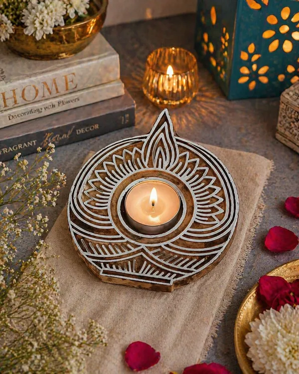 Hand_Carved_Wooden_Diya_Candle_Holder_|_Lotus_Tealight_Holder_|_Handmade_Diwali_Decor_|_Traditional_Wooden_Diya_Stand_|_Boho_Home_Decor_Gift