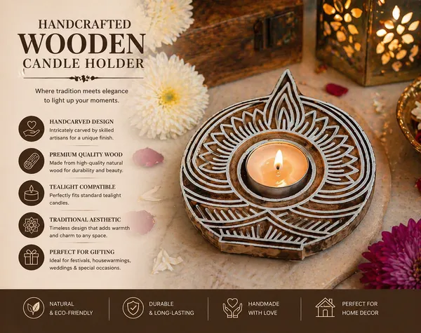 Hand_Carved_Wooden_Diya_Candle_Holder_|_Lotus_Tealight_Holder_|_Handmade_Diwali_Decor_|_Traditional_Wooden_Diya_Stand_|_Boho_Home_Decor_Gift