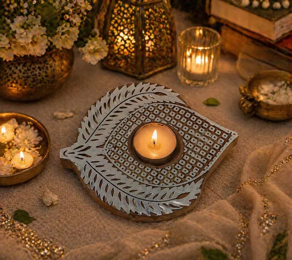 Hand_Carved_Wooden_Diya_Candle_Holder_|_Traditional_Tealight_Holder_|_Handmade_Diwali_Decor_|_Rustic_Wooden_Diya_Stand_|_Boho_Home_Decor_Gift
